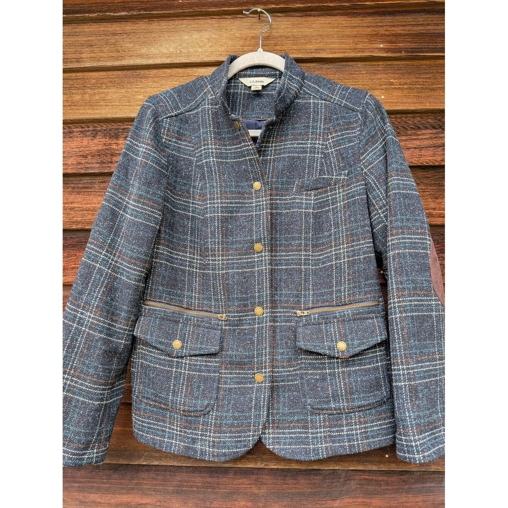 L.L. Bean Classic Plaid Blazer Small Academia Outdoor English Schoolboy Jacket